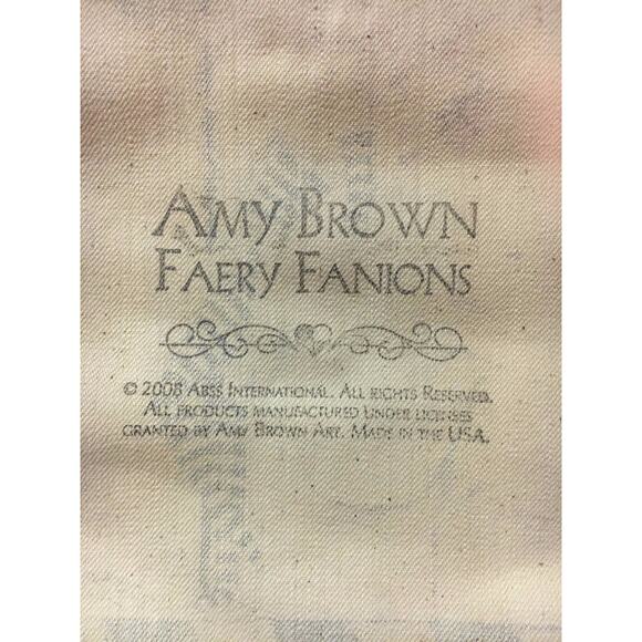 RARE Amy Brown Faery Fanions ~ Canvas Fairy Hanging Banner - Original #1&14 - Picture 3 of 3